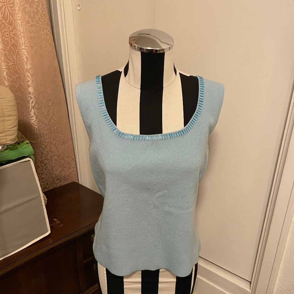 Gantos Sweater Tank with bead work Size L